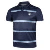 Ocean AOP Stripe Tournament Polo Men - Blue