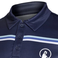 Ocean AOP Stripe Tournament Polo Men - Blue -Muse Style Shop 00191000 11