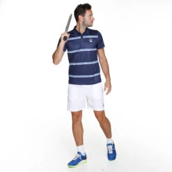Ocean AOP Stripe Tournament Polo Men - Blue -Muse Style Shop 00191000 13