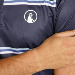 Ocean AOP Stripe Tournament Polo Men - Blue -Muse Style Shop 00191000 19