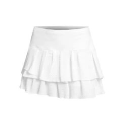 Wavy Pleat Tier Skirt Women - White