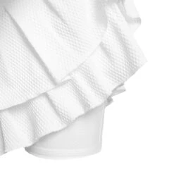 Wavy Pleat Tier Skirt Women - White -Muse Style Shop 00625000 10