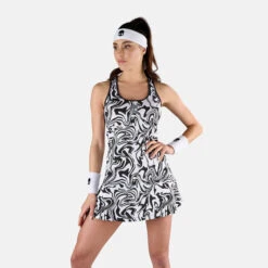Hydrogen Tech Chrome Dress Women - White, Black -Muse Style Shop 00751000 13