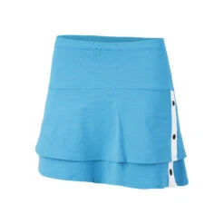 Long Snap To It Skirt Women - Blue, White