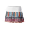 Borderline Pleated Skirt Girls - White, Multicoloured