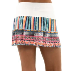 Borderline Pleated Skirt Girls - White, Multicoloured -Muse Style Shop 01070000 12