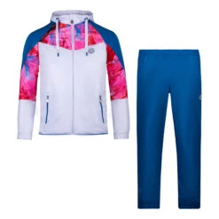 BIDI BADU Kafil Tech Tracksuit Men - White, Dark Blue