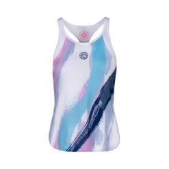 BIDI BADU Adriana Tech Tank Top Girls - White, Turquoise