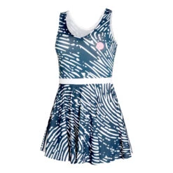 BIDI BADU Fingerprint 2in1 Dress Women - Dark Blue, White
