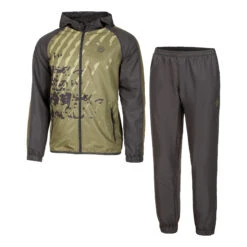 BIDI BADU Pure Wild Tracksuit Men - Olive, Dark Grey
