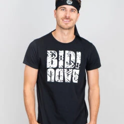 BIDI BADU Melbourne Chill T-Shirt Men - Black, White -Muse Style Shop 02059000 13
