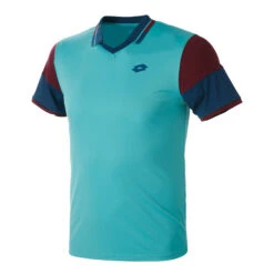 Lotto Top Ten II BCK Polo Men - Turquoise, Dark Blue