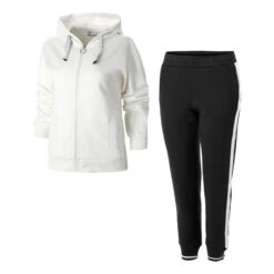 Lotto Miata IV RIB FT Tracksuit Women - Cream, Black
