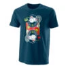 Wilson King Tech T-Shirt Men - Dark Blue, Multicoloured