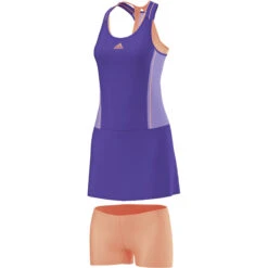 ADIDAS Adizero Australian Open Dress Women - Violet, Orange -Muse Style Shop 07481000 12