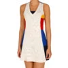 ADIDAS New York Color Blocked Dress Women - Cream, Dark Blue