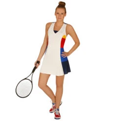 ADIDAS New York Color Blocked Dress Women - Cream, Dark Blue -Muse Style Shop 10247000 24