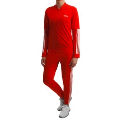 ADIDAS Back2Basic 3 Stripes Tracksuit Women - Red, White