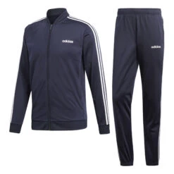 ADIDAS Back To Basic 3 Stripes Tracksuit Men - Dark Blue, White
