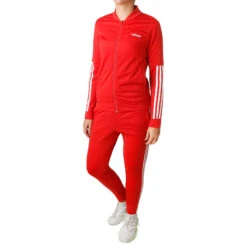 ADIDAS Back2Basic 3-Stripes Tracksuit Women - Lightred, White