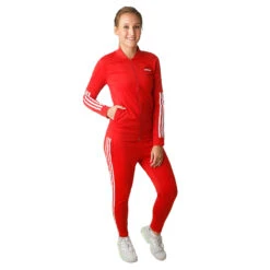 ADIDAS Back2Basic 3-Stripes Tracksuit Women - Lightred, White -Muse Style Shop 13095000 24