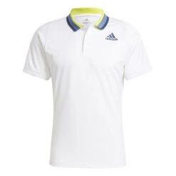 ADIDAS Primeblue Freelift Heather Polo Men - White, Blue