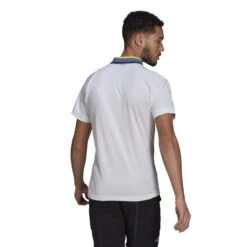 ADIDAS Primeblue Freelift Heather Polo Men - White, Blue -Muse Style Shop 14760000 12