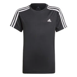ADIDAS 3 Stripes T-Shirt Boys - Black, White