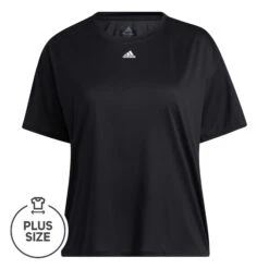 ADIDAS 3-Stripes Plus Size T-Shirt Women - Black, White