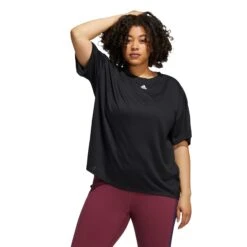 ADIDAS 3-Stripes Plus Size T-Shirt Women - Black, White -Muse Style Shop 15570000 11