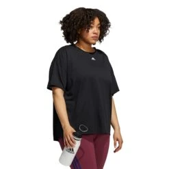 ADIDAS 3-Stripes Plus Size T-Shirt Women - Black, White -Muse Style Shop 15570000 12