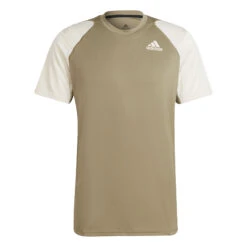 ADIDAS Club T-Shirt Men - Olive, Cream
