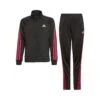 ADIDAS Team PC Tracksuit Girls - Black, Berry