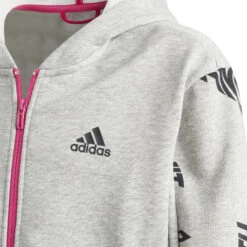 ADIDAS Hooded Cotton Tracksuit Girls - Grey, Black -Muse Style Shop 15963000 15