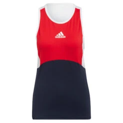 ADIDAS Color Block Tank Top Women - Dark Blue, Red