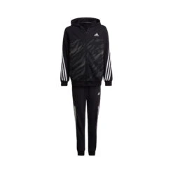 ADIDAS Cotton Tracksuit Boys - Black, Multicoloured