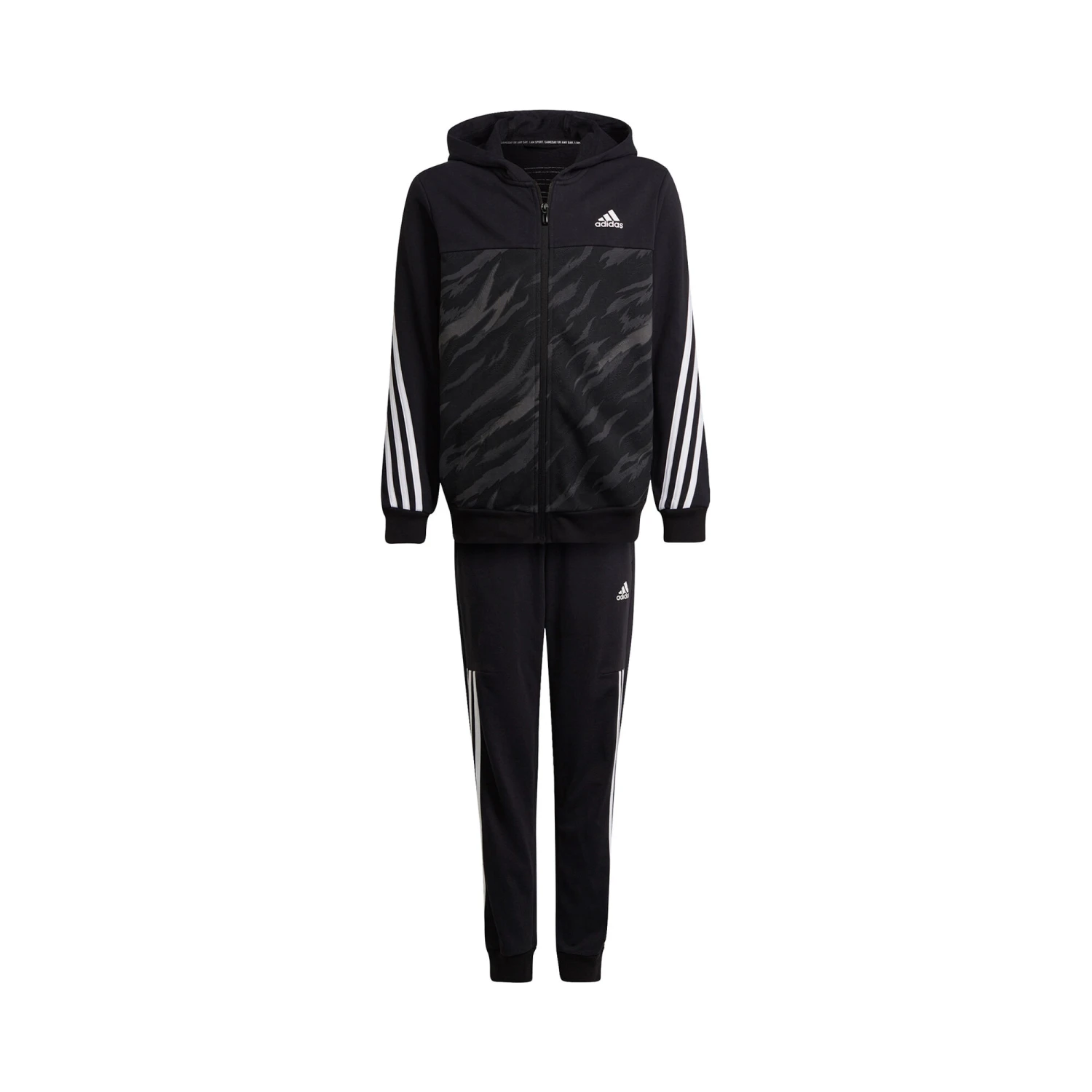 ADIDAS Cotton Tracksuit Boys - Black, Multicoloured 1 ADIDAS Cotton Tracksuit Boys - Black, Multicoloured
