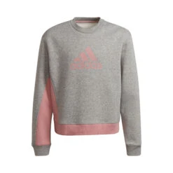 ADIDAS Badge Of Sport Cotton Tracksuit Girls - Lightgrey, Pink -Muse Style Shop 16945000 10