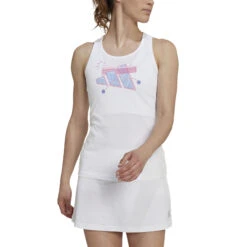 ADIDAS Cat Graphic Tank Top Women - White -Muse Style Shop 17348000 15