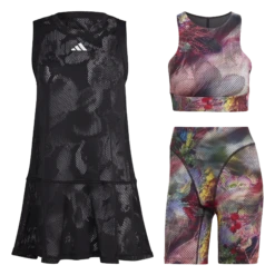 ADIDAS Melbourne Dress Women - Black, Multicoloured