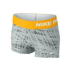 Nike Pro Dry Fit Allover Print 1 3" Shorts Girls - Dark Grey, Lightgrey