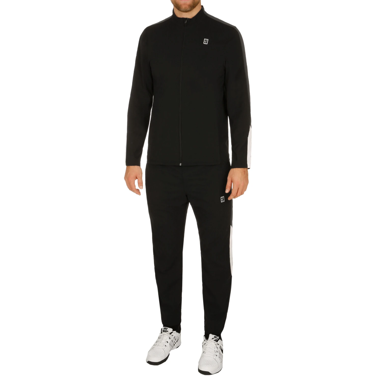 Nike Court Woven Warm Up Tracksuit Men - Black, Dark Grey 1 Nike Court Woven Warm Up Tracksuit Men - Black, Dark Grey