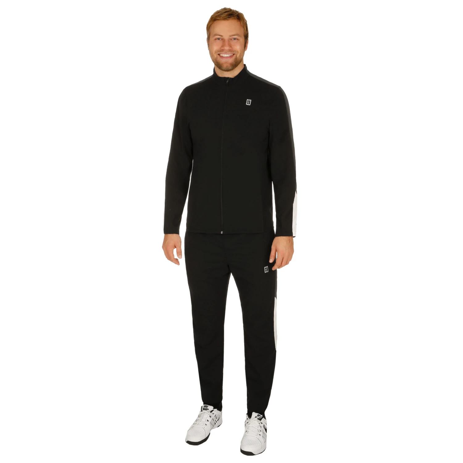 Nike Court Woven Warm Up Tracksuit Men - Black, Dark Grey 3 Nike Court Woven Warm Up Tracksuit Men - Black, Dark Grey - Image 3