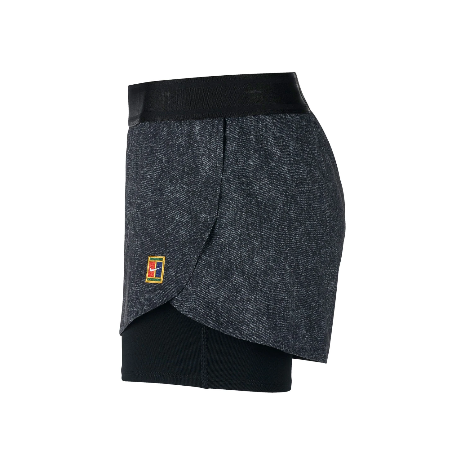 Nike Court Dri-FIT Printed Shorts Women - Black, White 8 Nike Court Dri-FIT Printed Shorts Women - Black, White - Image 8