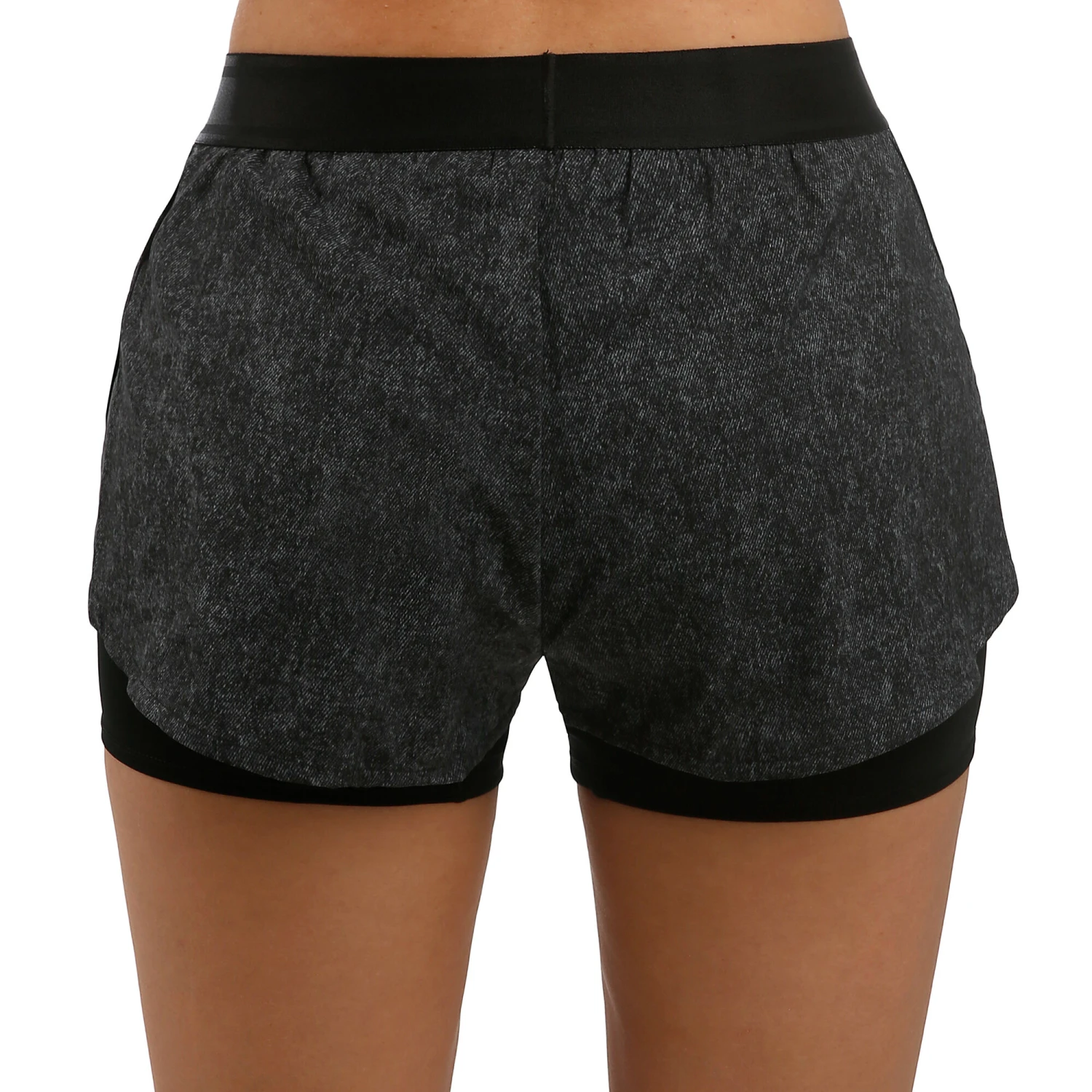 Nike Court Dri-FIT Printed Shorts Women - Black, White 2 Nike Court Dri-FIT Printed Shorts Women - Black, White - Image 2
