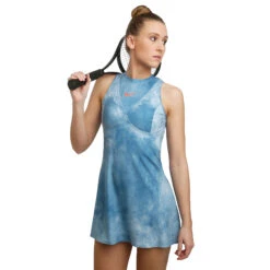 Nike Court Dri-FIT Maria Printed Dress Women - Light Blue, Orange -Muse Style Shop 48465000 24