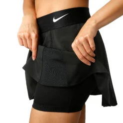 Nike Court Elevated Flouncy Skirt Women - Black, White -Muse Style Shop 49974000 26