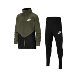 Nike Sportswear Tracksuit Boys - Olive, Black