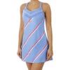 Nike Court Dress Women - Blue, Neon Red