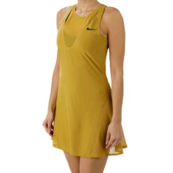 Nike Maria Sharapova Court Dress Women - Golden Yellow, Black